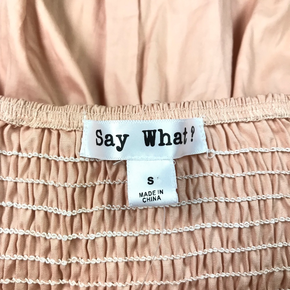 Say What? Spaghetti Strap Padded Mini Dress Small - Picture 8 of 8